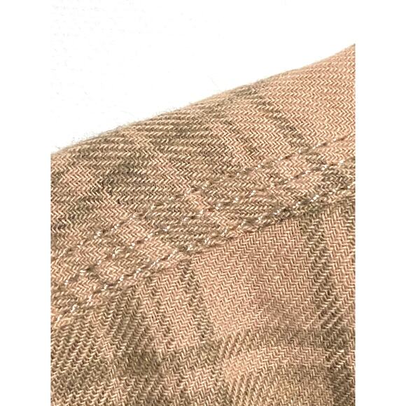 Current Elliott Size 3 The Mell Shirt Painter Plaid Button Raw Hem NWT Womens - Picture 4 of 9